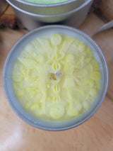 Small Zodiac Candles in Tin Jars, Handmade Scented Palm & Soy Wax, Ideal for Astrology