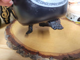 Triple Moon Pentagram Cauldron Burner Black Metal Cauldron Altar Burner