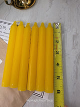 Yellow Colored Taper Candles Set with Candle Holder, Color Guide, Altar Decor, Meditation Gift
