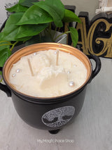 Tree of Life Cauldron Candle | Handmade Soy Wax | Double Wick Decorative | Cottagecore Home Decor