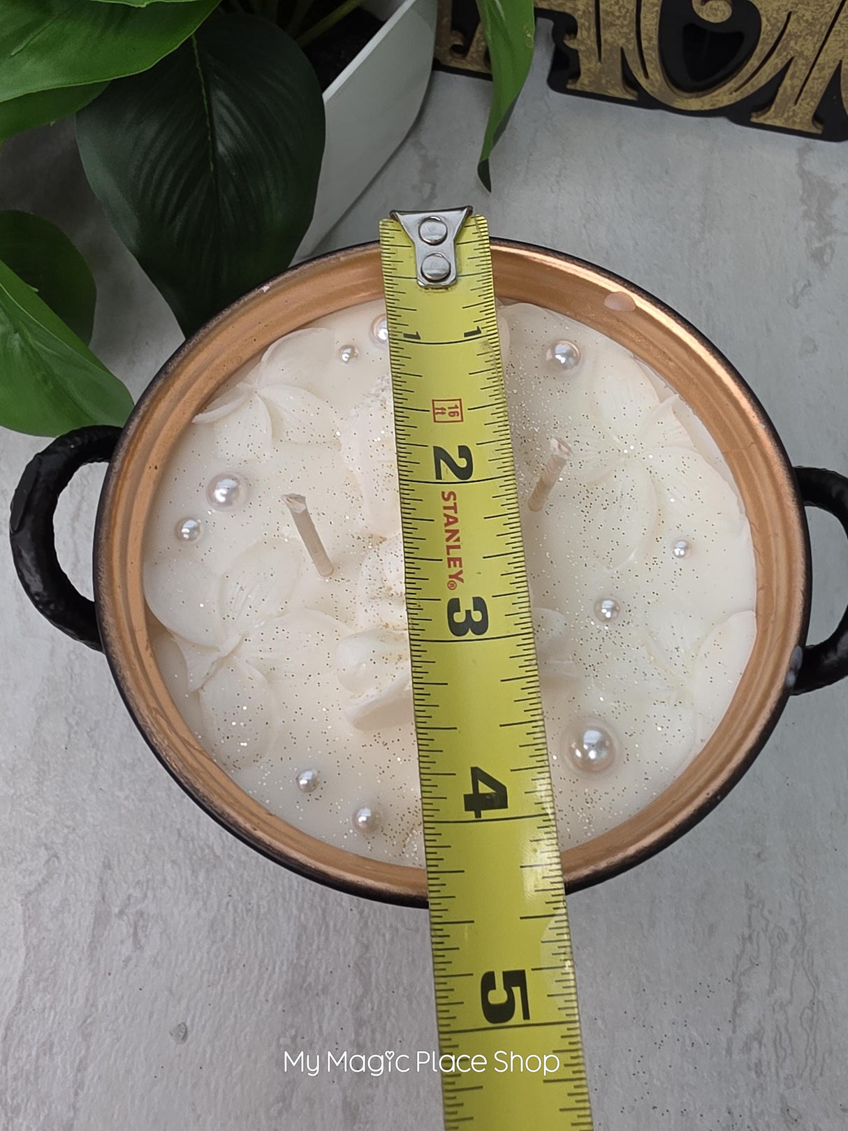 Tree of Life Cauldron Candle | Handmade Soy Wax | Double Wick Decorative | Cottagecore Home Decor
