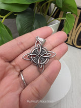 Witches Knot Necklace, Protection Charm Necklace, Witches Necklace, Knot Protection Necklace