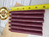 Brown Colored Taper Candles Set with Candle Holder, Color Guide, Altar Decor, Meditation Gift