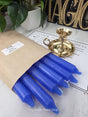 Blue Colored Taper Candles Set with Candle Holder, Color Guide, Altar Decor, Meditation Gift