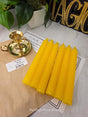 Yellow Colored Taper Candles Set with Candle Holder, Color Guide, Altar Decor, Meditation Gift