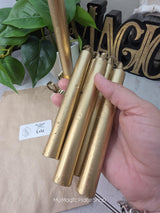 Gold Colored Taper Candles Set with Candle Holder, Color Guide, Altar Decor, Meditation Gift