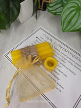 10 Colored Chime Candles Set, Custom Ritual Kit, Chime Holder, Altar Decor, Spiritual Gift