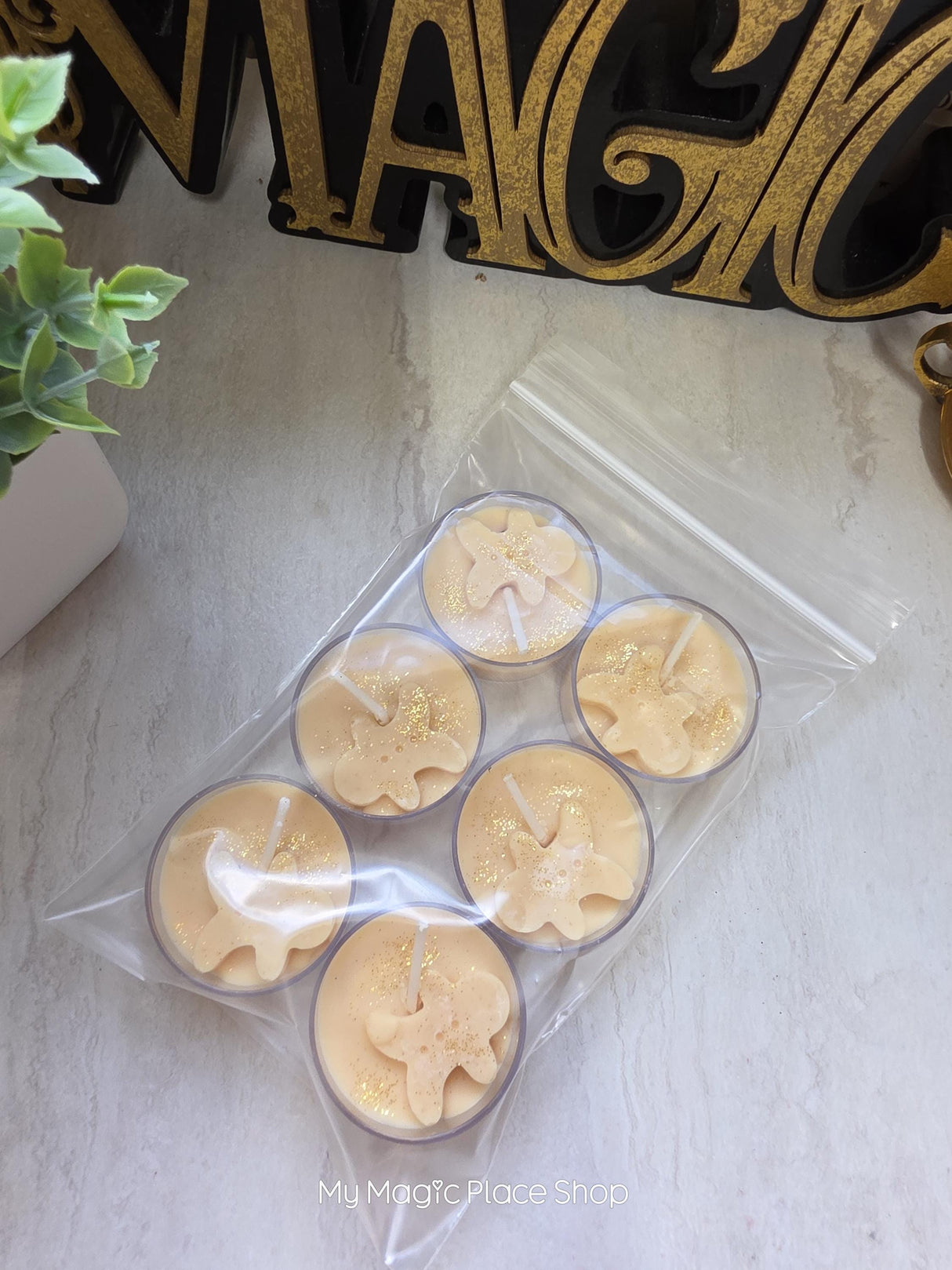 Handmade Gingerbread Soy Wax Tealights | Christmas Holiday Candle Decor