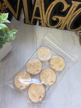 Handmade Gingerbread Soy Wax Tealights | Christmas Holiday Candle Decor