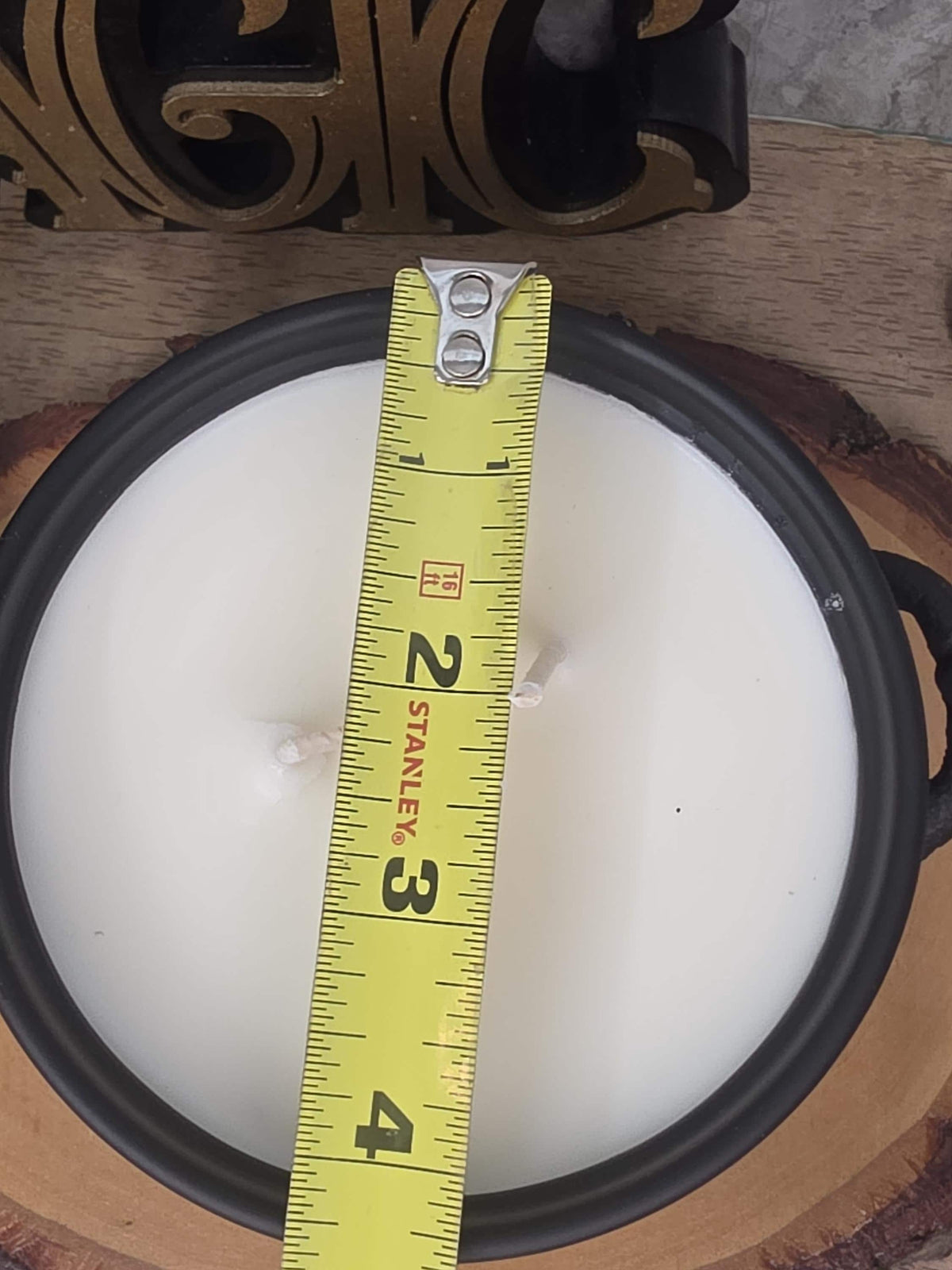 Handmade Soy Wax Cauldron Candle, Witchy Home Decor, Reusable Metal Cauldron