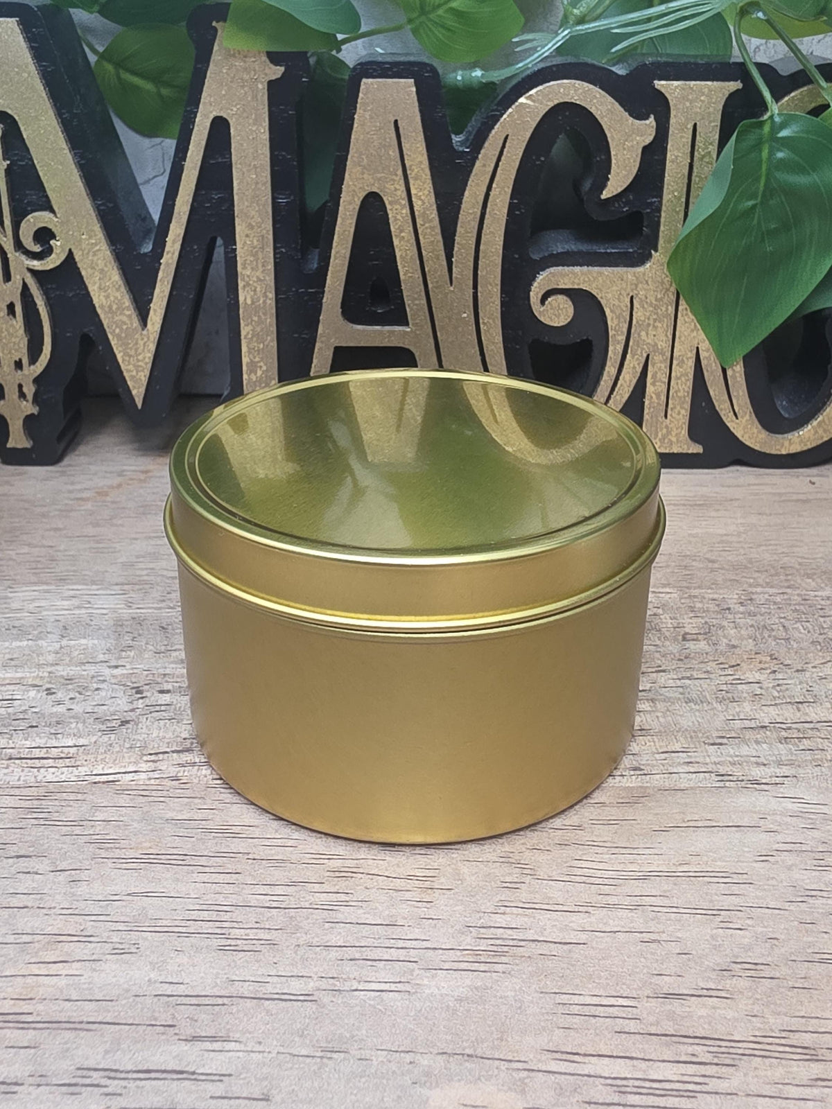 Personalized Soy Wax Candle in Tin, Custom Scented, Minimalist Gift (2-8 oz)