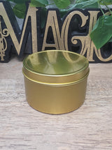 Personalized Soy Wax Candle in Tin, Custom Scented, Minimalist Gift (2-8 oz)