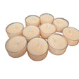 Handmade Soy Wax Tealights, Unscented Orange Candles (Set of 6 or 10)