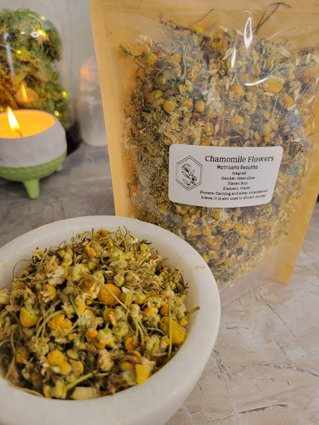Chamomile Flowers, Whole, 1oz - My Magic Place Shop