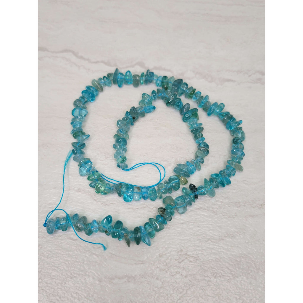 Natural Apatite Gemstone Chip, 15.5 Strand Crystal Chip Necklace Jewelry Making -Jewelry Making Kits