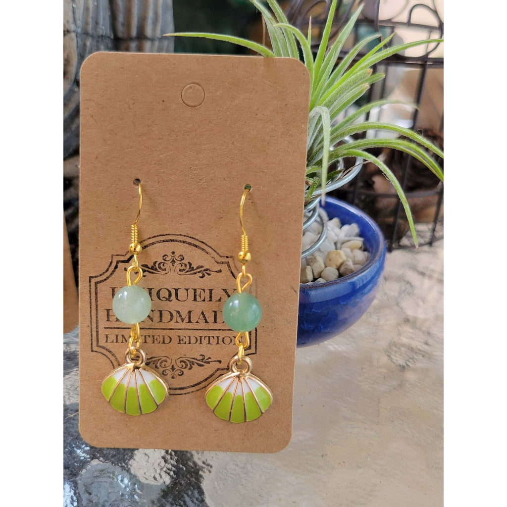 Charm and Crystal Earrings Sea Witch Earrings/Aphrodite Inspired Seashell Jewelry -Earrings