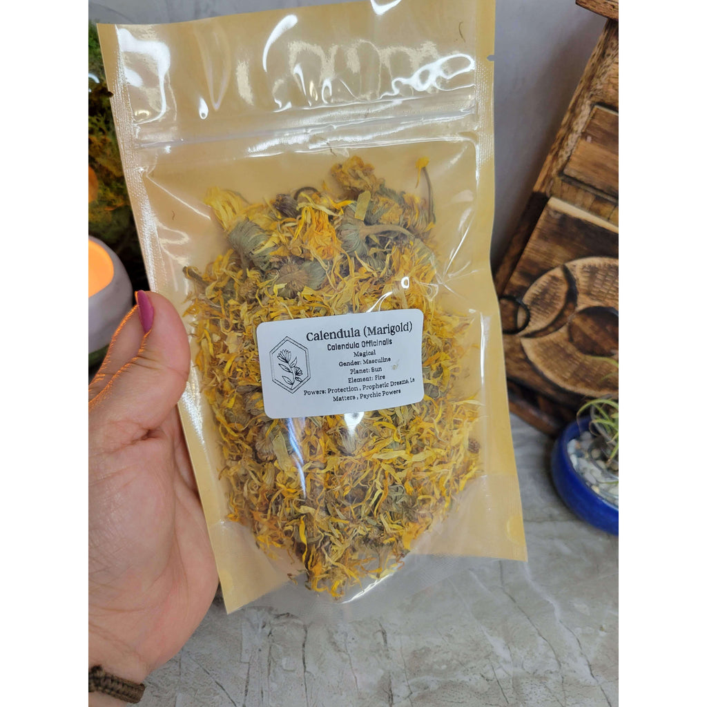 Calendula Flowers, Whole, Marigold Flowers 1oz -Herbs & Spices