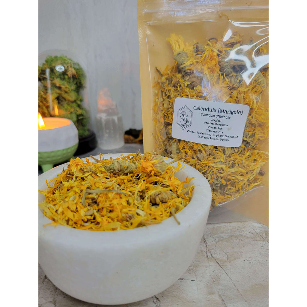 Calendula Flowers, Whole, Marigold Flowers 1oz -Herbs & Spices