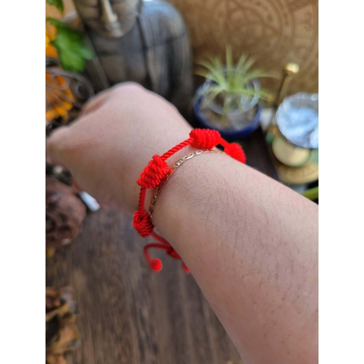 7 Knot Lucky Bracelets, Adjustable/ Red String Bracelets -Bracelets