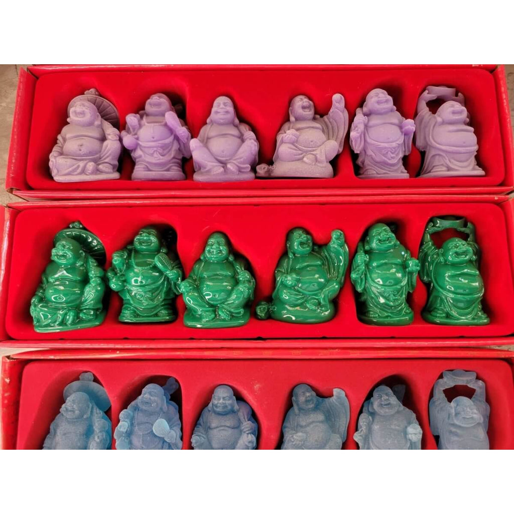 Beautiful Pack of 6 Laughing Buddha Figurines -Buddha Figurine statue