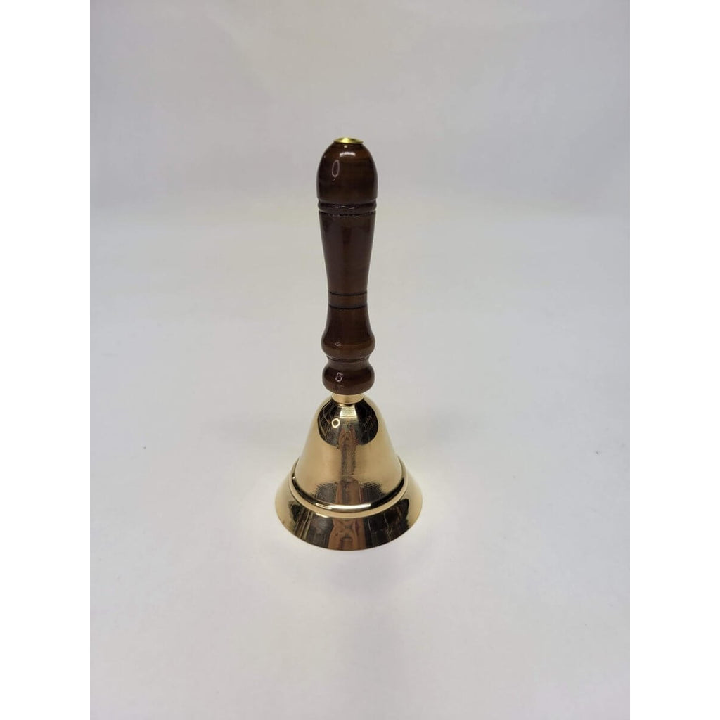Brass Bell with Wooden Handle -Hand Bells & Chimes