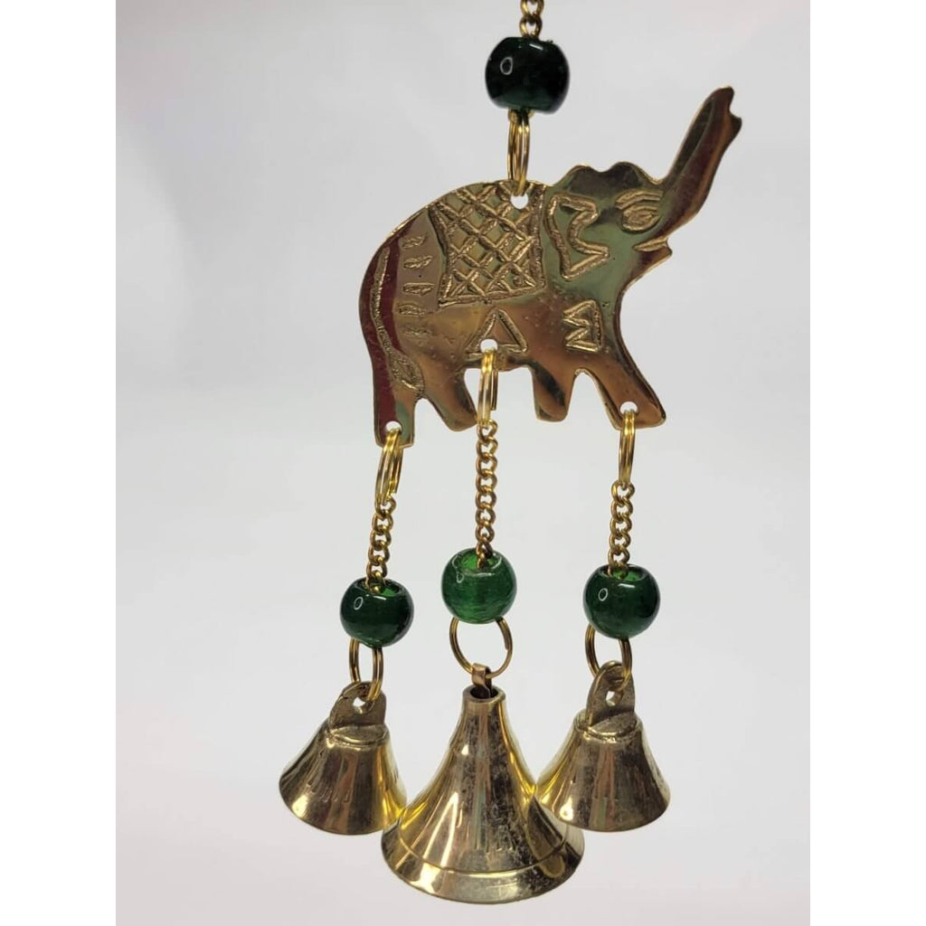 Brass Wind Chime with bells Elephant -Wind Chimes