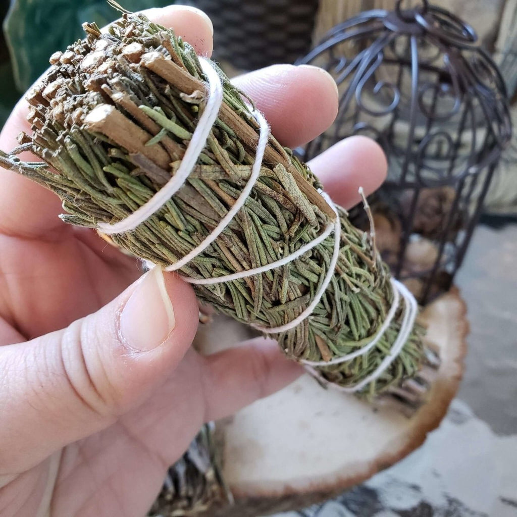 California Rosemary Smudge Sticks 4" inch Cleanse House Cleanse -Herbs & Spices