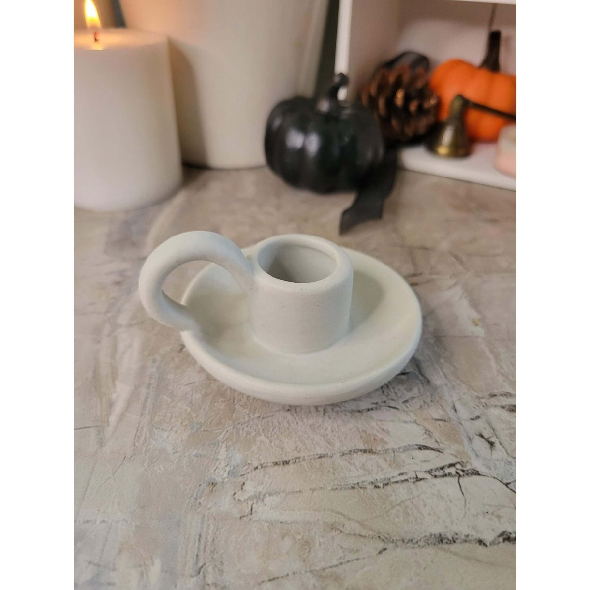 Ceramic Candle Holder, Taper Candle Holder, for Wedding Party Home Decoration -Candle Holders