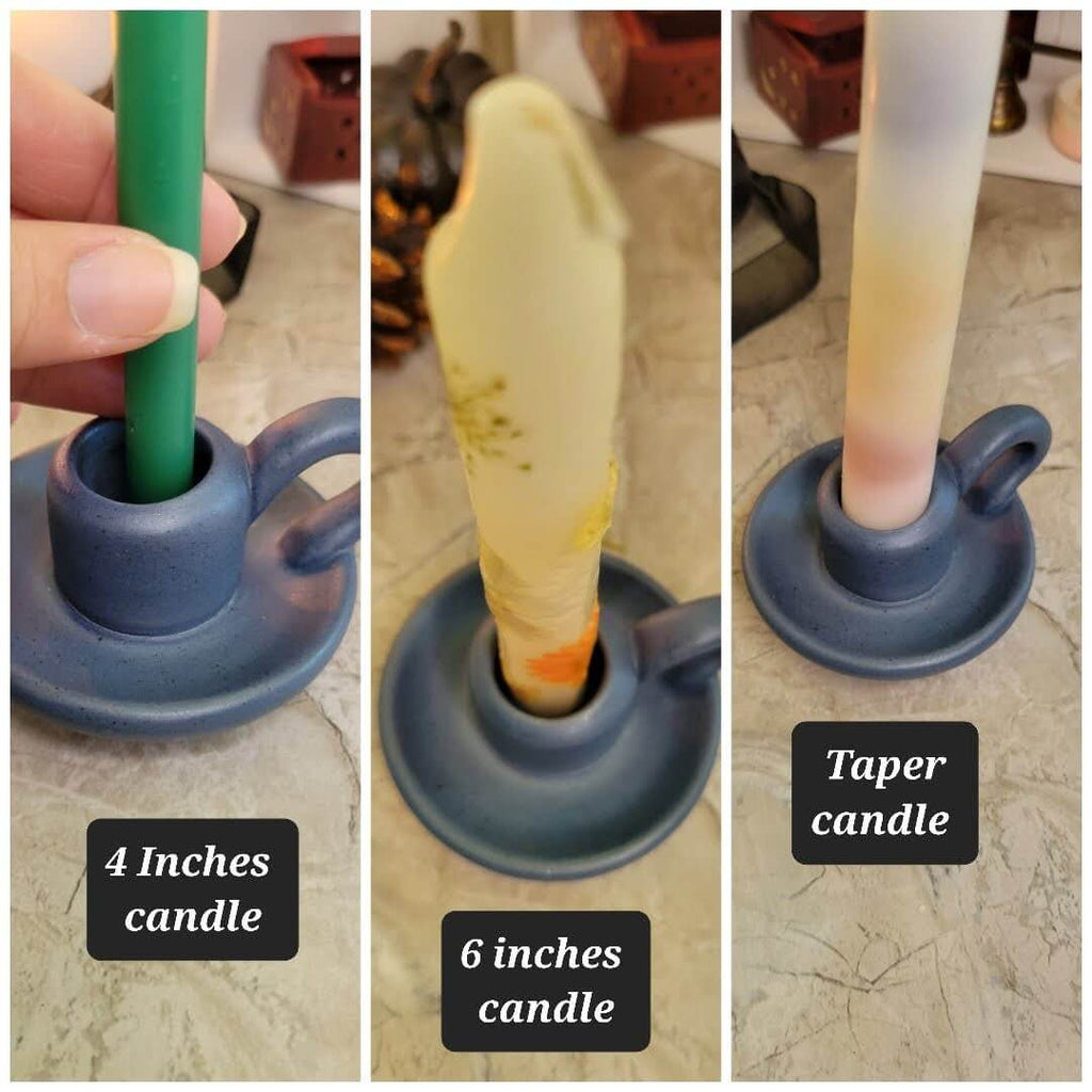 Ceramic Candle Holder, Taper Candle Holder, for Wedding Party Home Decoration -Candle Holders
