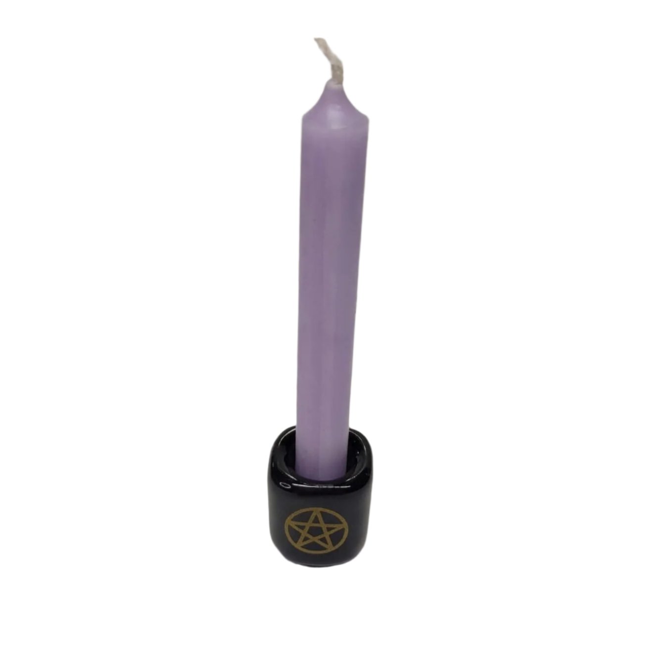 Ceramic Chime Candle Holder, Pentacle, Candle Holder , Altar Decoration -Candle Holders