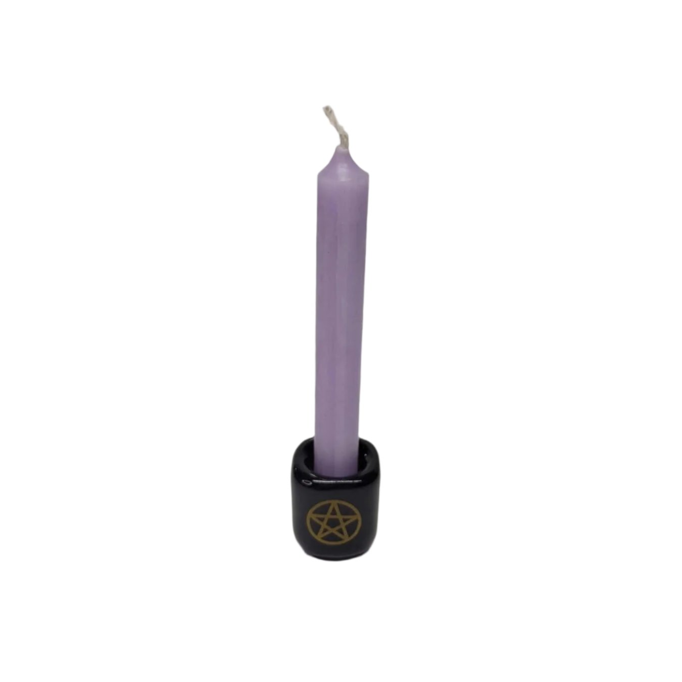 Ceramic Chime Candle Holder, Pentacle, Candle Holder , Altar Decoration -Candle Holders