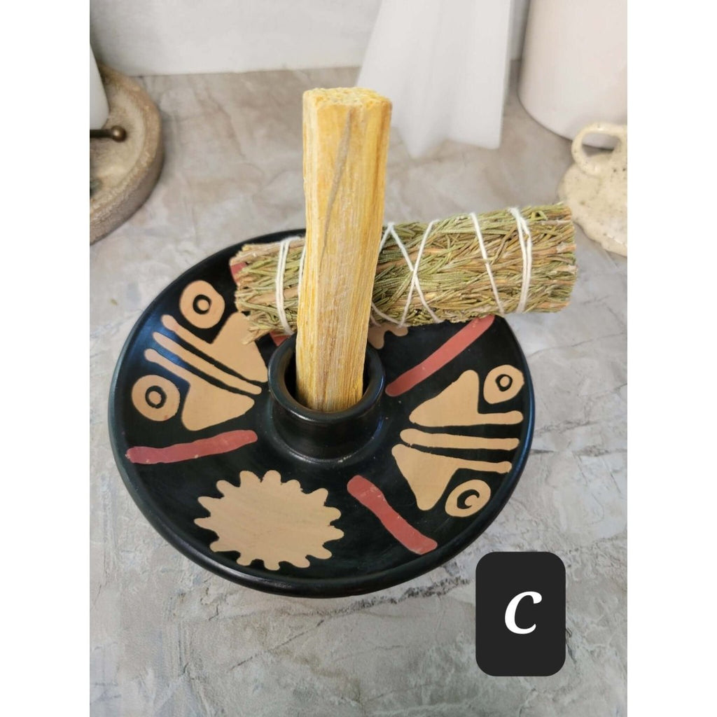 Ceramic Gecko Design Burner Handmade, Incense Stick, Palo Santo Wood burner -Incense Holders