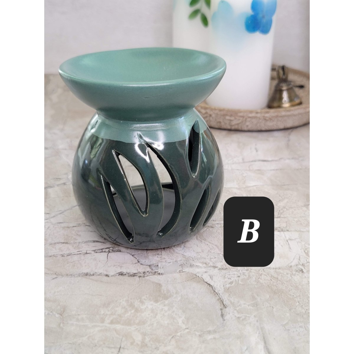 Ceramic Oil Burners Assorted Designs , handmade ceramic oil burner -Candle & Oil Warmers