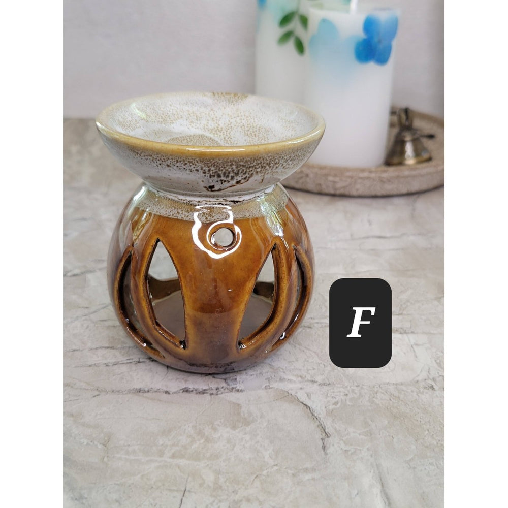 Ceramic Oil Burners Assorted Designs , handmade ceramic oil burner -Candle & Oil Warmers