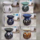 Ceramic Oil Burners Assorted Designs , handmade ceramic oil burner -Candle & Oil Warmers