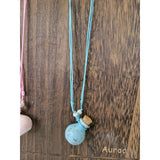 Ceramic Perfume Bottle Pendant Necklace , Essential Oil Vial Necklace -Charms & Pendants