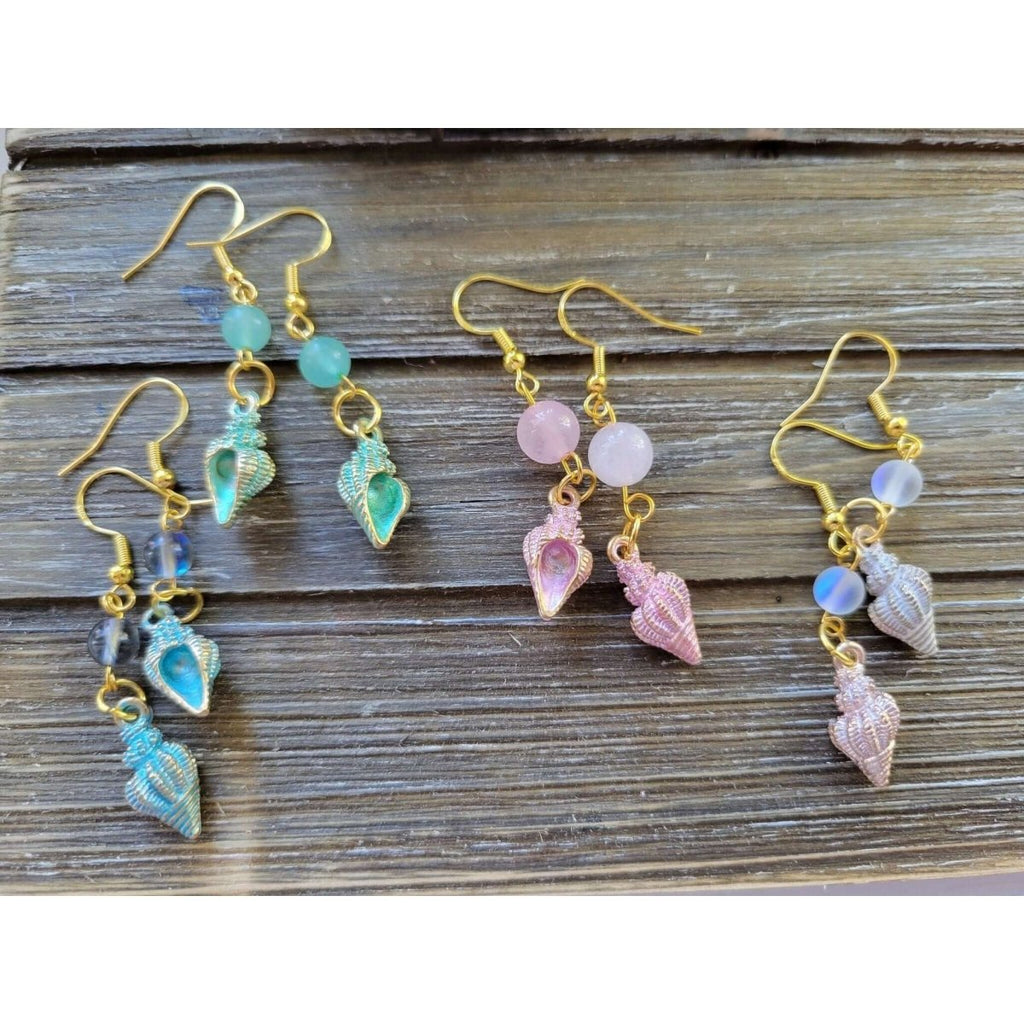 Charm and Crystal Earrings / Sea Earrings -Earrings