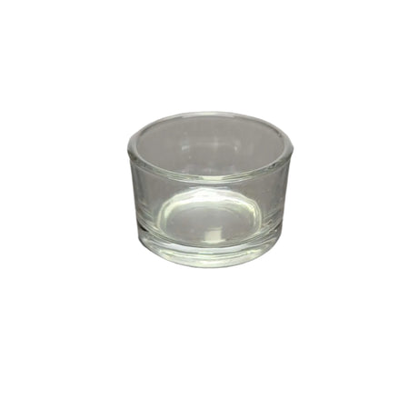 Clear Glass Tealight Candle Holder/ One Tealight Holder -