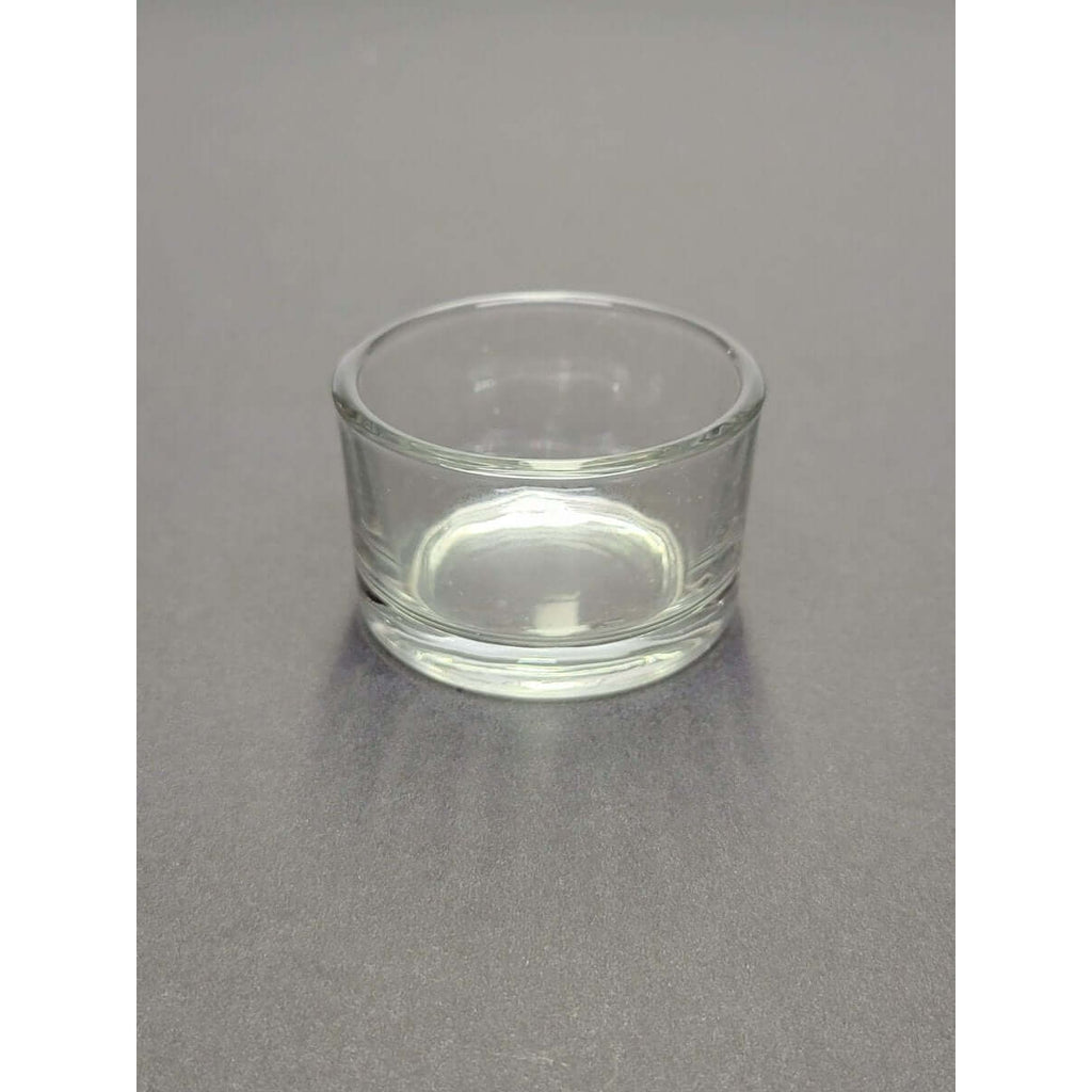 Clear Glass Tealight Candle Holder/ One Tealight Holder -
