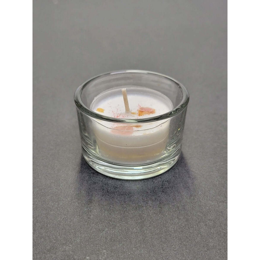 Clear Glass Tealight Candle Holder/ One Tealight Holder -