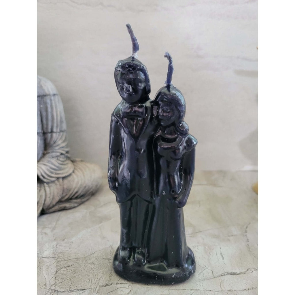 Decorative Ritual Wedding Couple Shaped Candle White, Spell Candles -Candles