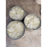 Flower Shop Christmas theme candle tin jar soy candle intention candle -