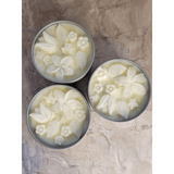 Flower Shop Christmas theme candle tin jar soy candle intention candle -
