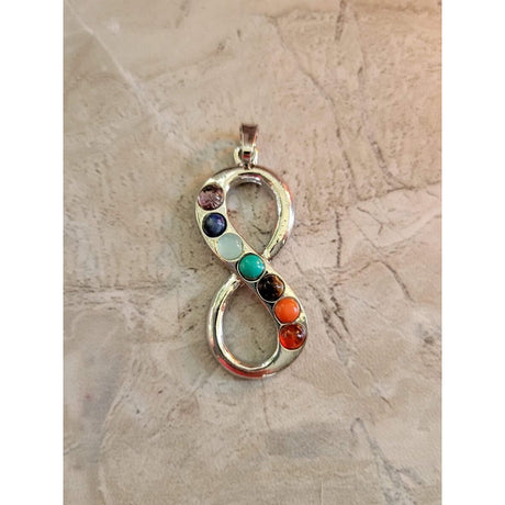Gemstone Infinity Pendants -