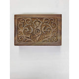 Goddess of Earth Wooden Carved 4x6" Box/ Crystal Storage Box/ Altar Decoration -