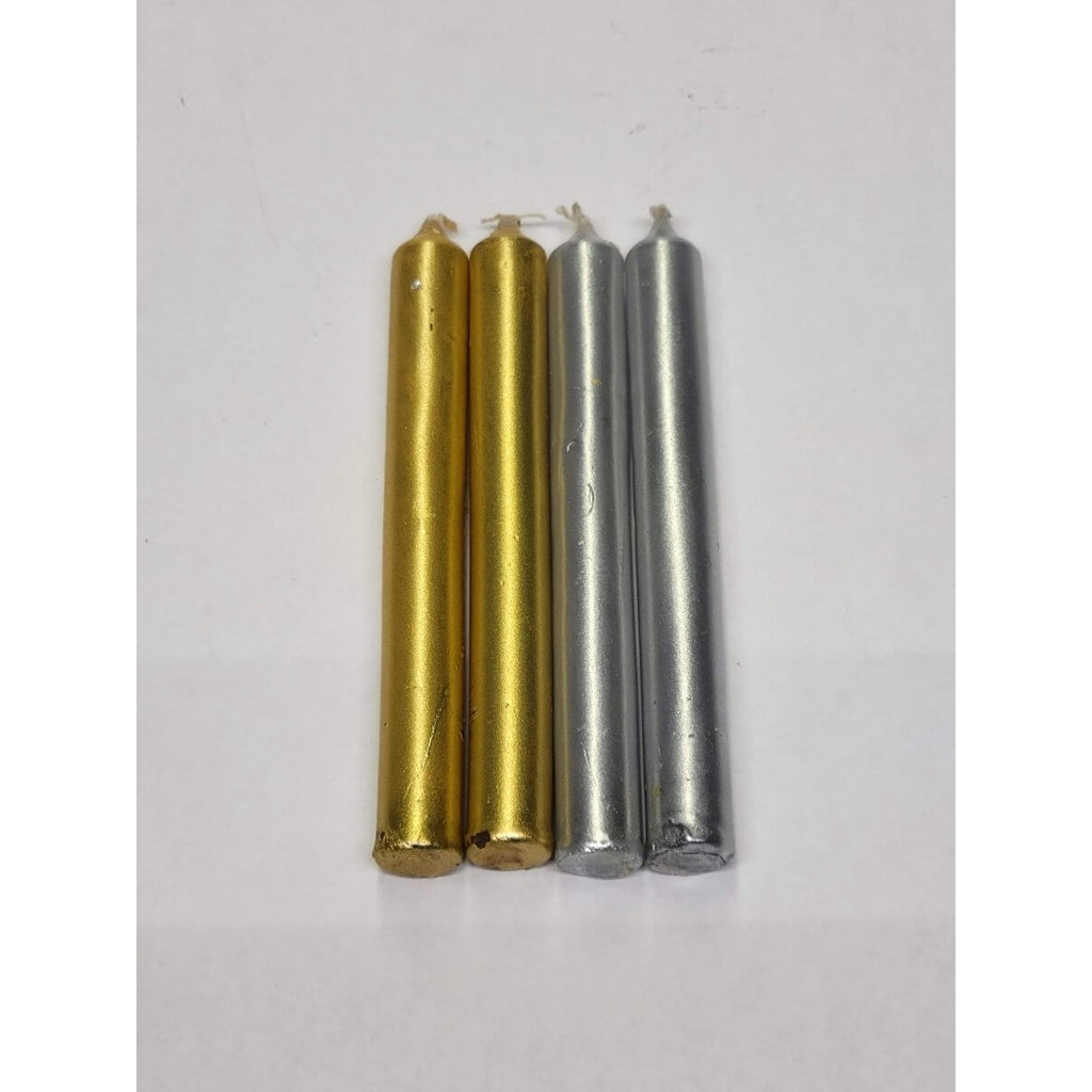 Gold and Silver Chime Candle (Set of 4) -