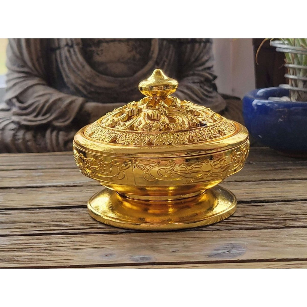 Gold Color !Incense Holder, Incense Burner ,Altar Decoration, Cone Holder Burner -