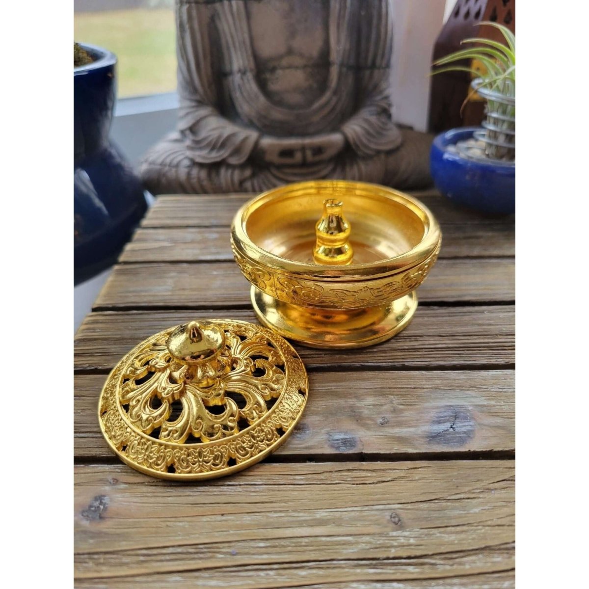 Gold Color !Incense Holder, Incense Burner ,Altar Decoration, Cone Holder Burner -