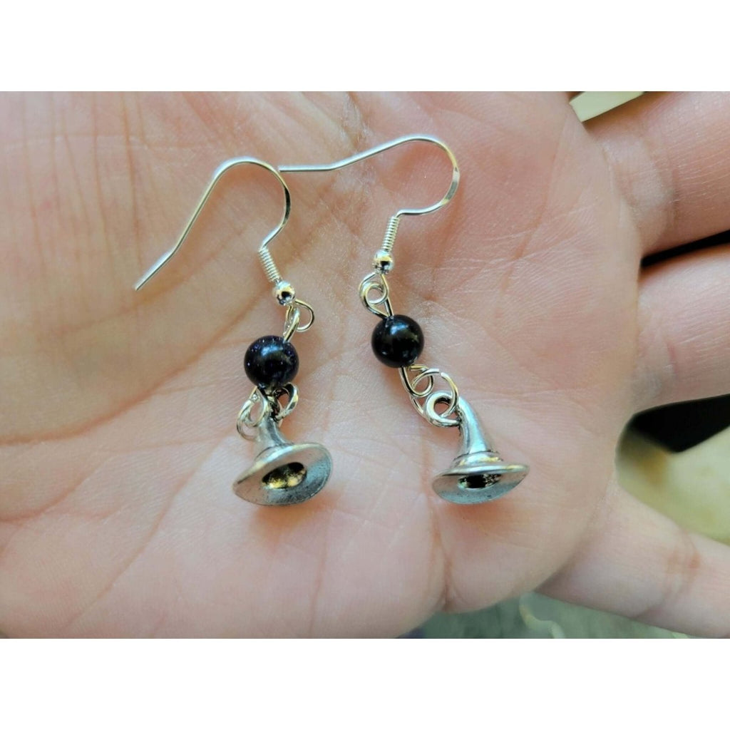 Halloween Crystal Earrings/ Witch Earrings/ Gemstones Earrings -