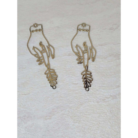 Hand Charm Stainless Steel Jewelry Hand Pendant Big Charms -Charms & Pendants